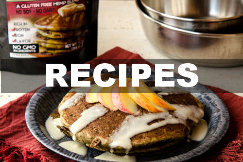 Recipes - plated hemp pancakes