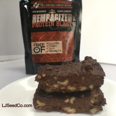 chocolate brownie with hempagizer protein powder