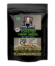 (420g size) TOASTED HEMP SEEDS w/ SEA SALT-Hemp Food Products-ladyjaneseedco-Lady Jane Gourmet Seed Company